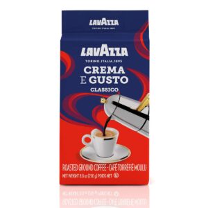 lavazza 2 pack crema e gusto ground coffee 8.8oz/250g each