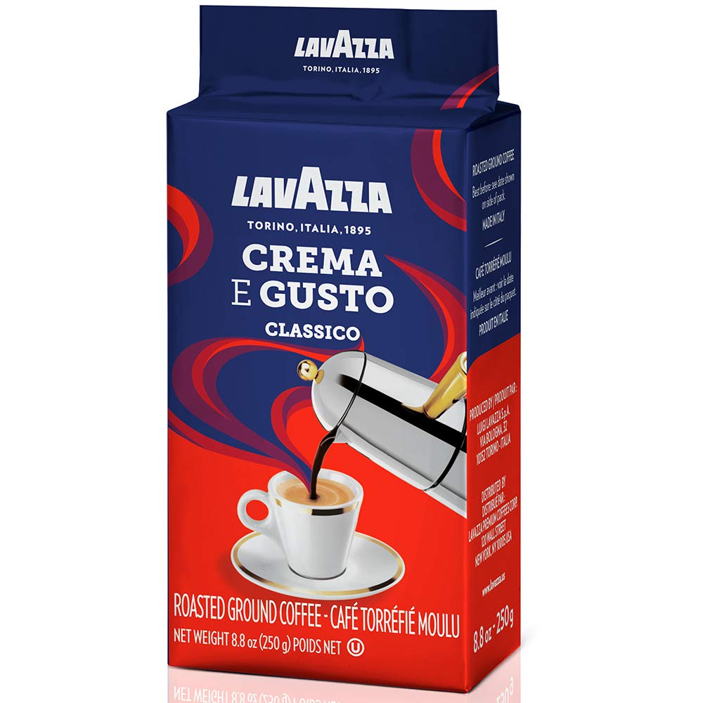 Lavazza 2 Pack Crema E Gusto Ground Coffee 8.8oz/250g Each