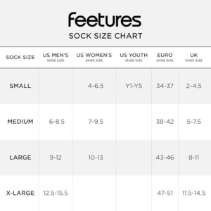 Feetures High Performance Cushion Ankle Sock - No Show Socks for Women & Men with Heel Tab - Black, L (1 Pair)