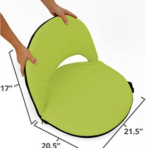 Stansport Multi Fold Padded Seat - Green (G-7-10) 21.5" L x 20.5" W x 17" H