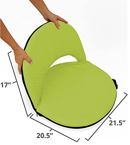 Stansport Multi Fold Padded Seat - Green (G-7-10) 21.5" L x 20.5" W x 17" H