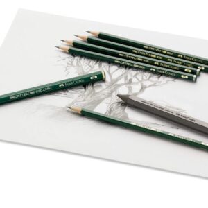 Faber-Castell 119003 – Box of 12 Castell 9000 3B Graphite Pencils