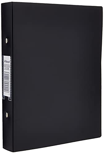 Rexel A5 Ring Binder, Black, 25 mm 2 O-Ring Diameter, Budget, 13428BK