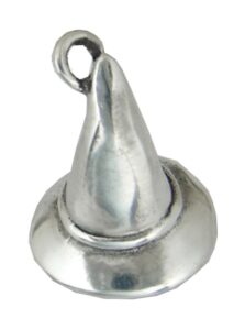 sterling silver wicked witches hat charm