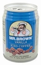 mr. brown vanilla iced coffee, 8.12 ounce (pack of 24)