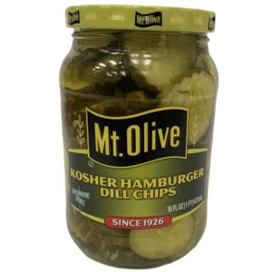 mt. olive kosher hamburger dill chips 16 oz