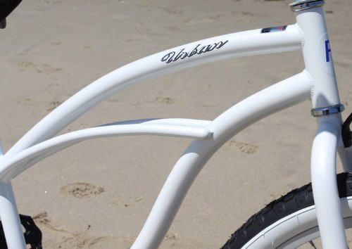 Firmstrong Urban Lady Single Speed Beach Cruiser Bicycle, 24-Inch, White