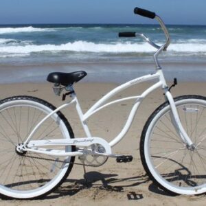 Firmstrong Urban Lady Single Speed Beach Cruiser Bicycle, 24-Inch, White