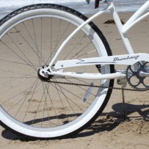 Firmstrong Urban Lady Single Speed Beach Cruiser Bicycle, 24-Inch, White