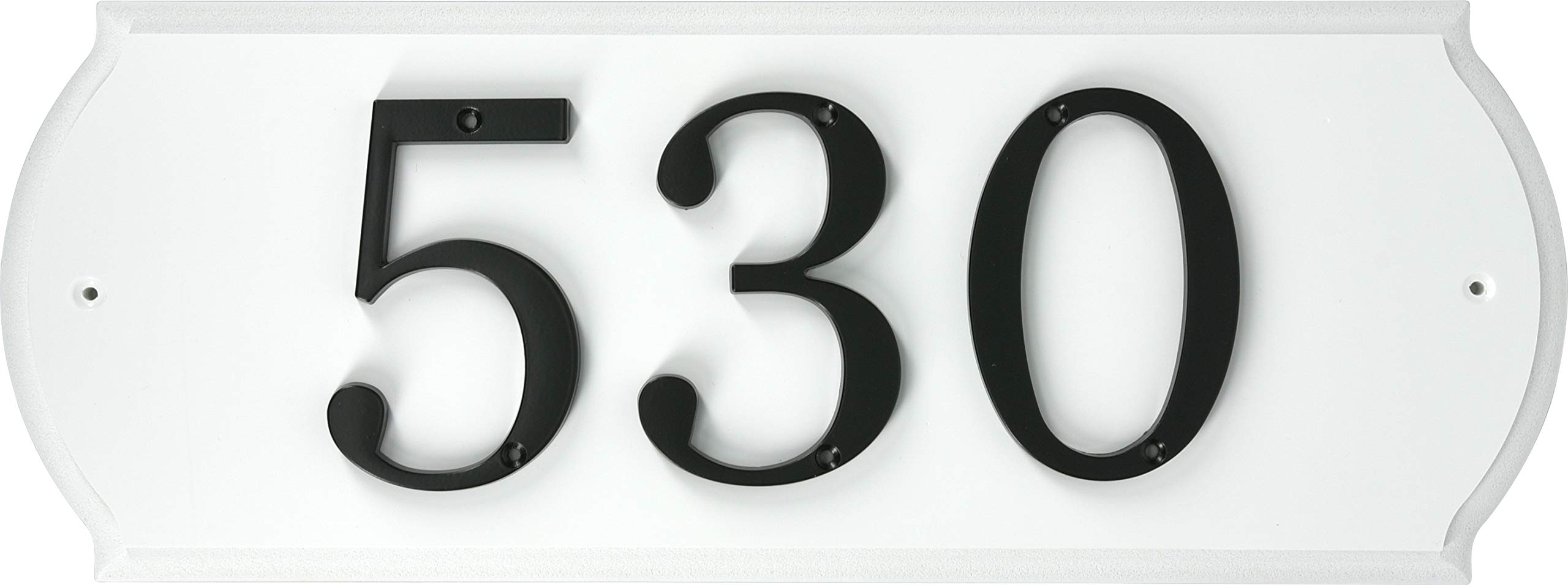 Distinctions 843147 Black Flush-Mount 4-Inch House Number 7