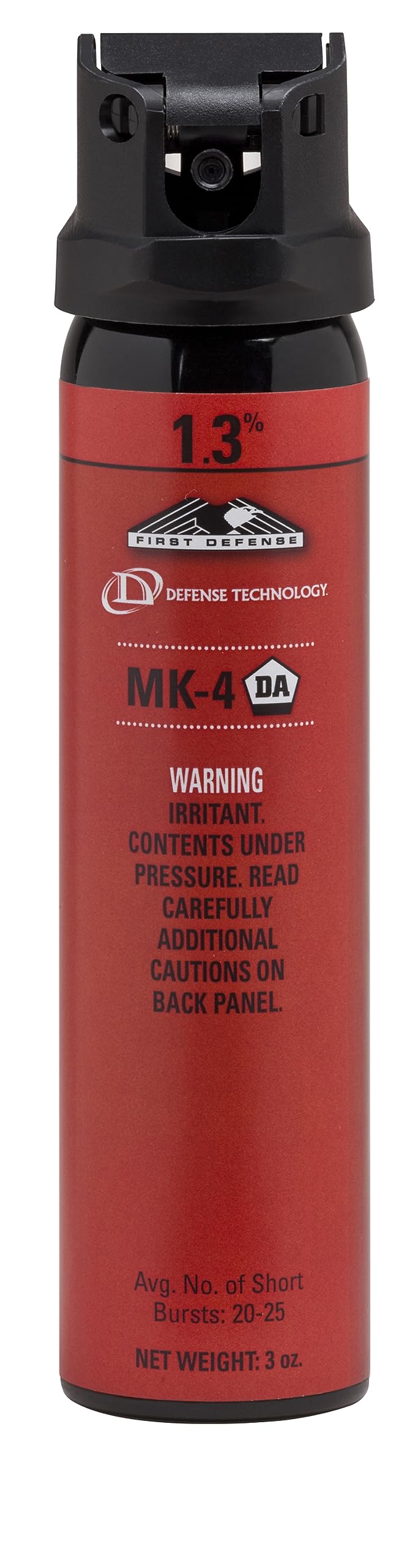 Defense Technology First Defense OC Foam MK-4 1.3% Solution Red Band Pepper Spray (3.0-Ounce)