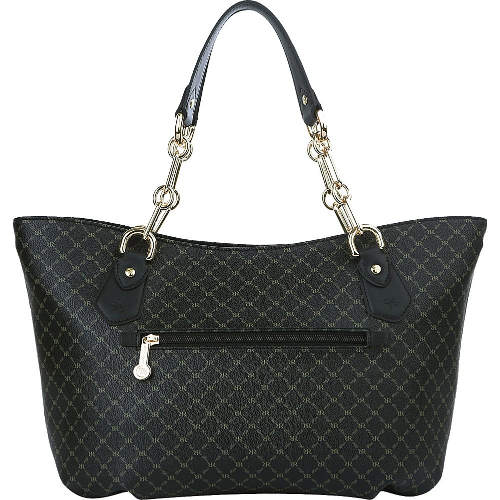 Rioni Signature Print Chain-Handled Canvas Tote