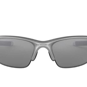 Oakley Men's Oo9153 Half Jacket 2.0 Low Bridge Fit Rectangular Sunglasses, Silver/Slate Iridium, 62 mm