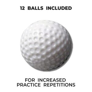 PrideSports Practice Golf Balls, Hollow, 12 Count