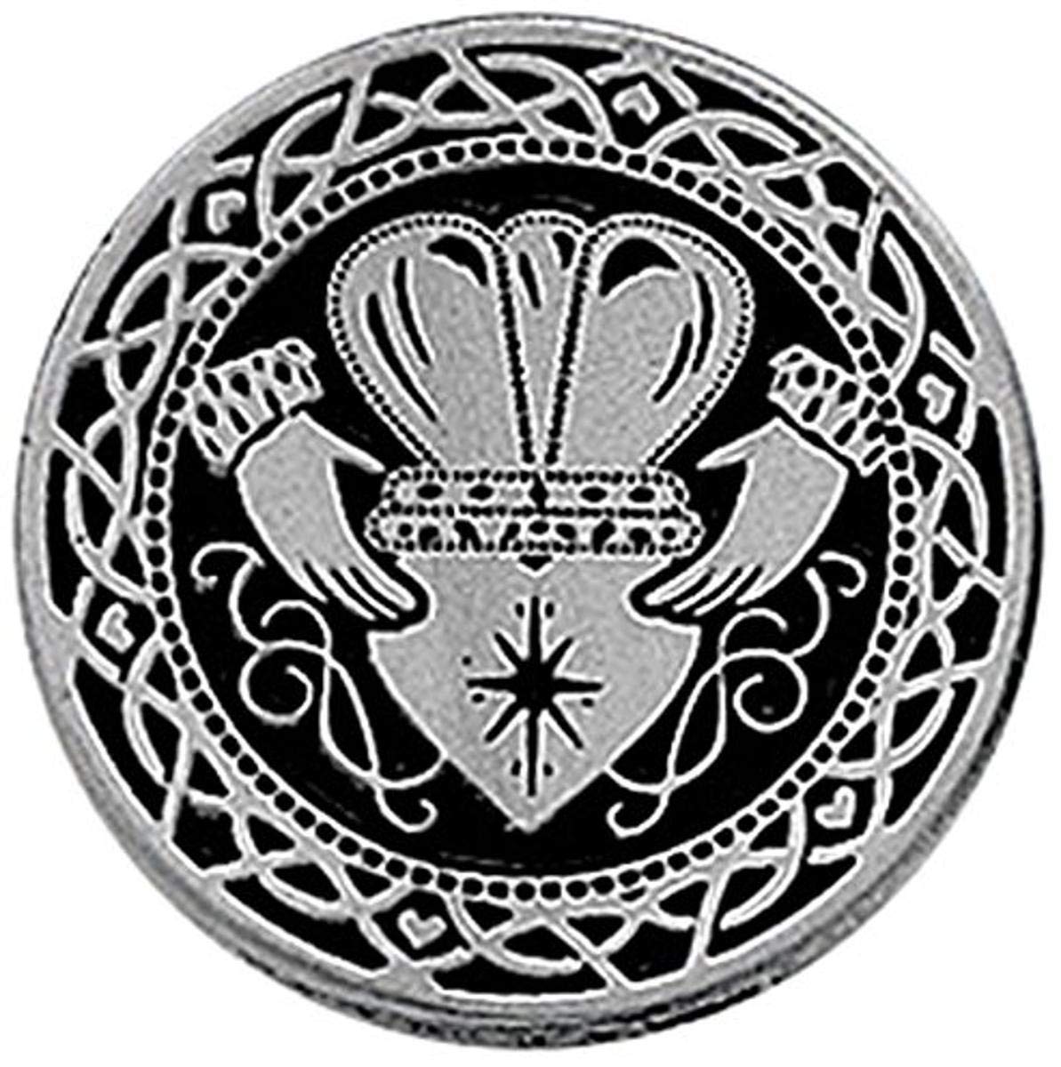 Cathedral Art (Abbey & CA Gift Claddagh Pocket Token, One Size, Pewter