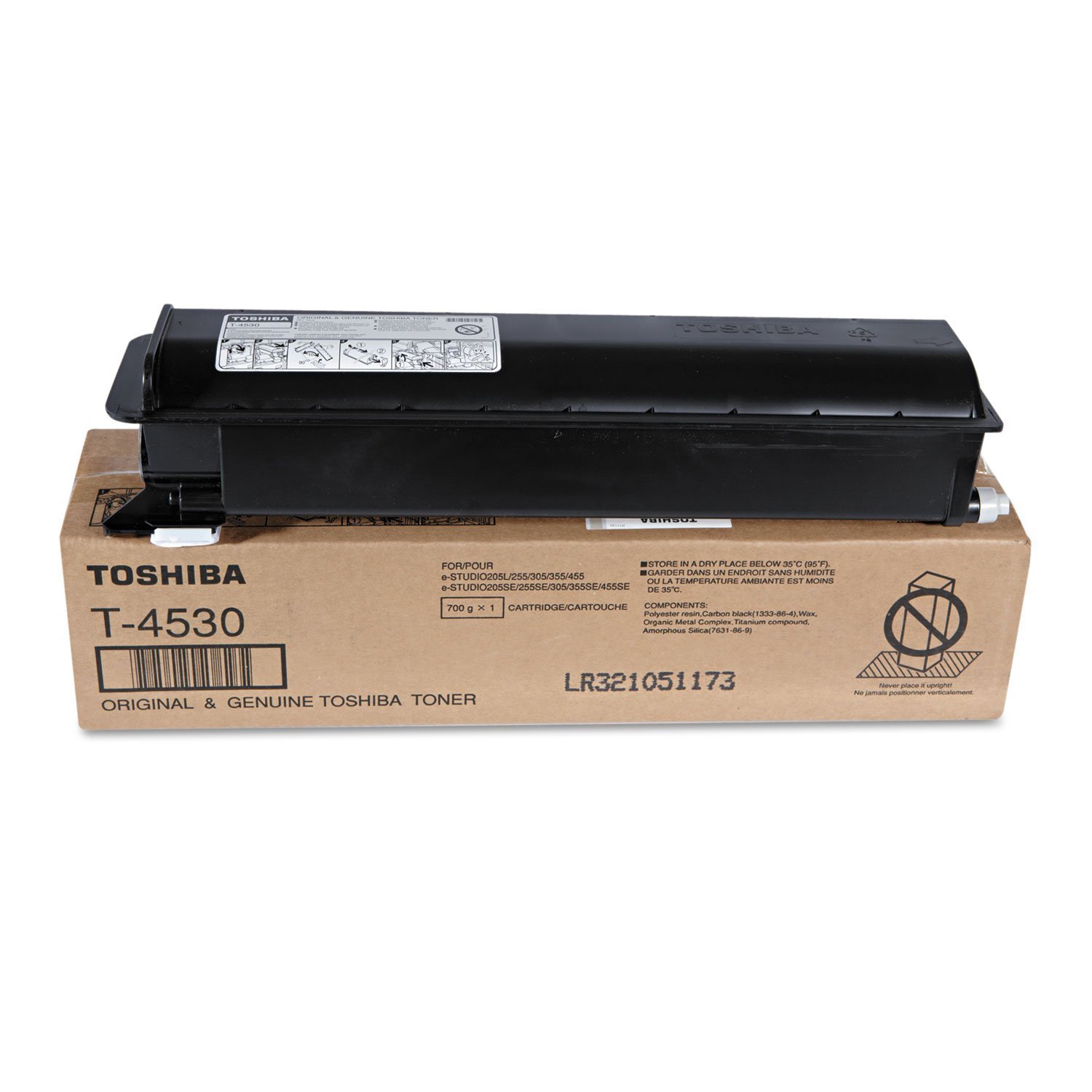 Toshiba T4530 Toner, 30,000 Page-Yield, Black