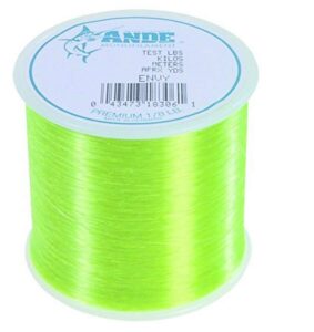 ande a18-15ge premium monofilament, 1/8-pound spool, 15-pound test, green finish