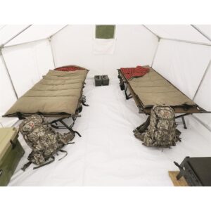 guide gear 10x12' canvas wall tent floor, heavy-duty pvc flooring