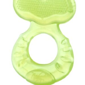 Nuby Silicone Teethe-eez Teether with Bristles, Includes Hygienic Case, Colors May Vary