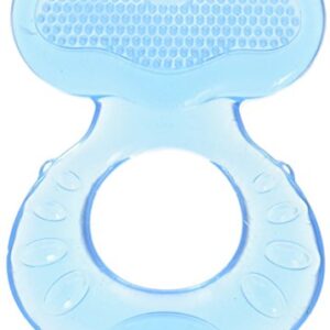 Nuby Silicone Teethe-eez Teether with Bristles, Includes Hygienic Case, Colors May Vary