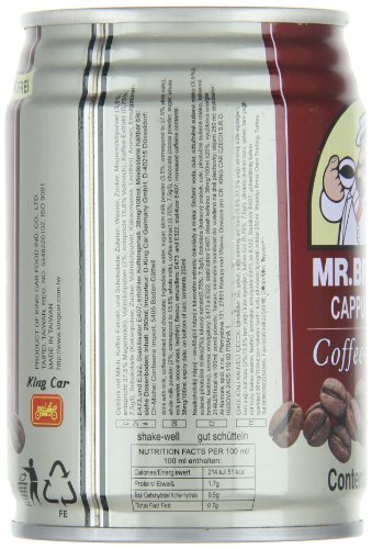 Mr. Brown Iced Coffee, Cappuccino, 8.12 Fl Oz (Pack of 24)