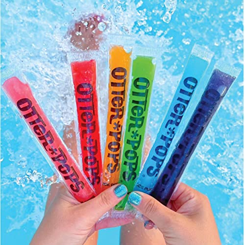 Otter Pops, Original Assorted Freezer Pops, 1oz Freeze Pops in Six Zippy Flavors, 100 Count, (85100)