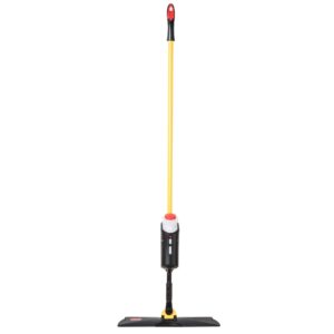 Rubbermaid Commercial Products Pulse Microfiber Light Commercial Spray Mop System, Cleans up to 850 Square Feet, Black, Floor Cleaning for Kitchen/Lobby/Bathroom