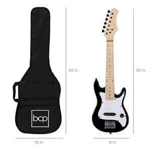 Best Choice Products 30in Kids Electric Guitar Beginner Starter Kit w/ 5W Amplifier, Strap, Gig Bag, Strings, Picks - Black