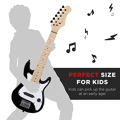 Best Choice Products 30in Kids Electric Guitar Beginner Starter Kit w/ 5W Amplifier, Strap, Gig Bag, Strings, Picks - Black