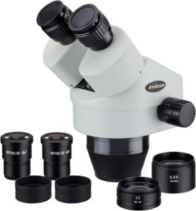 amscope sm3590b 3.5x-90x binocular zoom power stereo microscope head