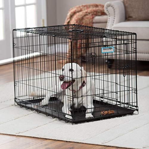 Precision Pet Products Two Door Provalue Wire Dog Crate, 36 Inch, For Pets 50-70 lbs, With 5-Point Locking System