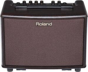 roland ac-33 acoustic chorus battery-powered 30-watt guitar amplifier, rosewood, (ac-33rw)