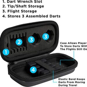 Viper by GLD Products unisex adult Viper Blitz 95 Tungsten Steel Tip Dart Set with Case 24 Grams, Black, 24-Gram US