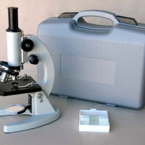 AmScope M60A-PS25 Monocular Student Compound Microscope 40X - 640X + 25 Prepared Slides