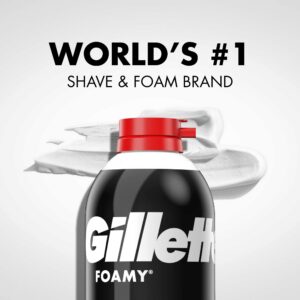 Gillette Foamy Shaving Cream, Regular, 11 Ounce