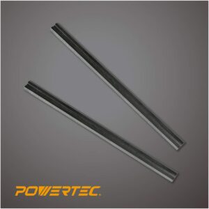 POWERTEC 128301 3-1/4-Inch HSS Planer Blades for Bosch PA1202, Set of 2