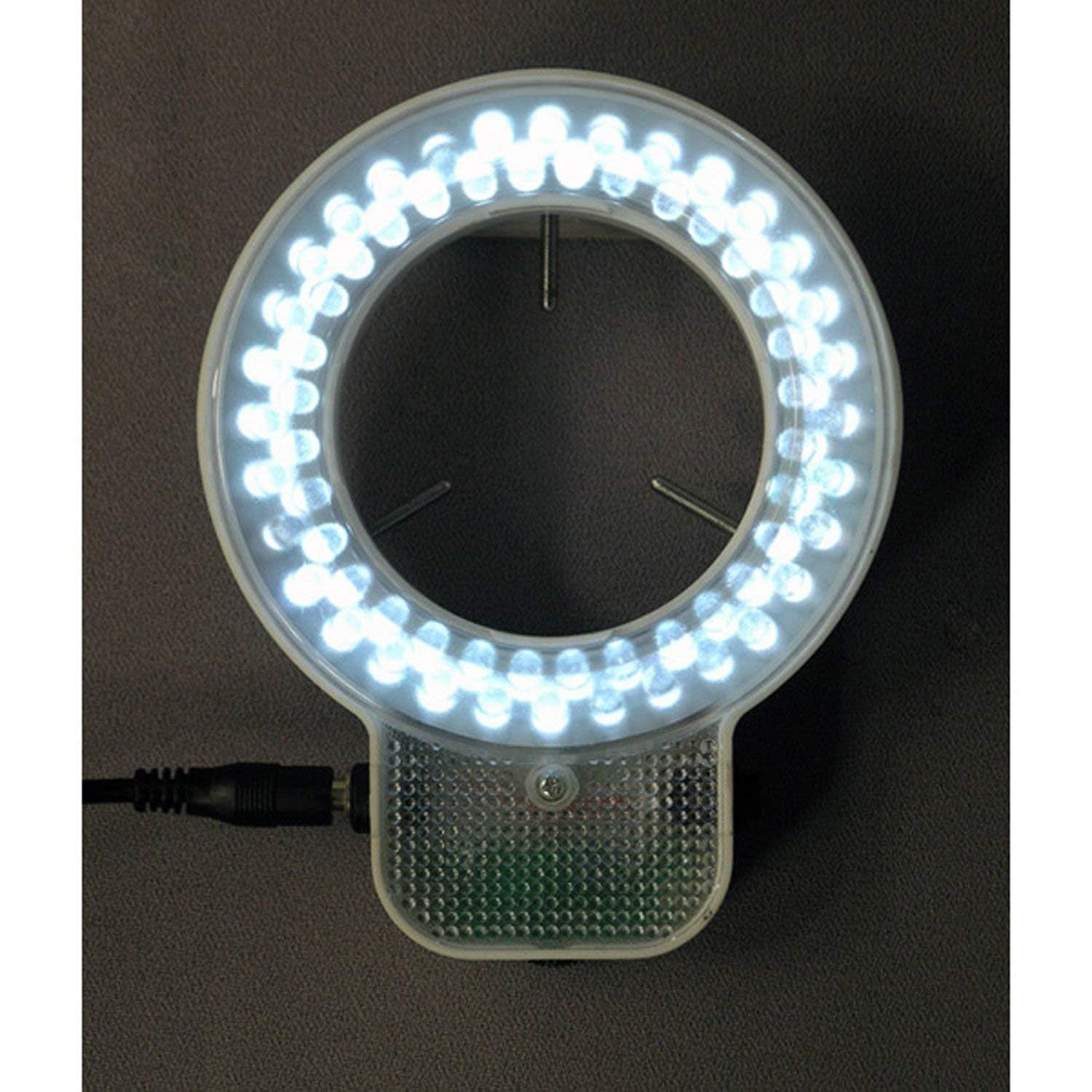 AmScope LED-56S 56 LED Microscope Ring Light with Dimmer White