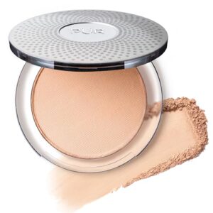 PUR Beauty 4-in-1 Pressed Mineral Makeup Powder Foundation with SPF 15 - Concealer & Finishing Compact Pressed Powder for Face - Buildable Medium to Full Coverage Foundation Powder (Blush Medium)