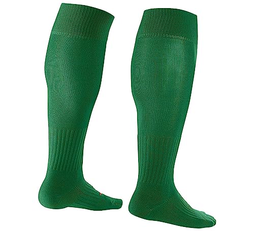 NIKE Men's U Classic Ii Cush OTC-Team Socks, Green, Youth Large / 11-13