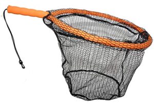 foreverlast inc. generation 2 non-snag floating fishing landing net for wade fishing and fly fishing, g2 pro net, orange