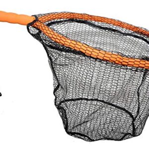 Foreverlast Inc. Generation 2 Non-Snag Floating Fishing Landing Net for Wade Fishing and Fly Fishing, G2 Pro Net, Orange