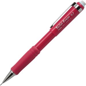 Pentel® Twist-Erase III Mechanical Pencil, 2 Lead, 0.7 mm, Refillable, Red Barrel