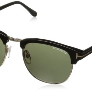 Tom Ford Sunglasses - Henry / Frame: Shiny Black with Green Gradient Lens