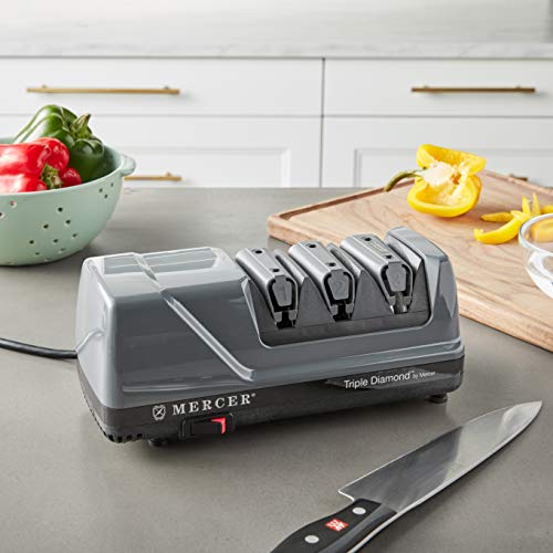 Mercer Culinary Triple Diamond 3 Stage Electric Knife Sharpener