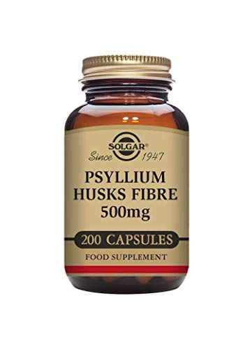 Solgar - Psyllium Husks Fiber 500 mg, 200 Vegetable Capsules