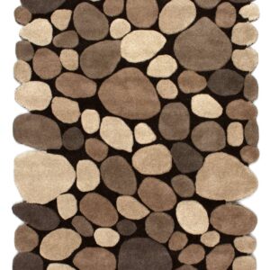 nuLOOM Hand Tufted Pebbles Area Rug, 3' 6" x 5' 6", Natural