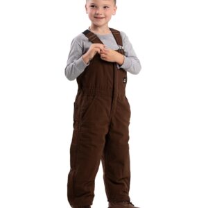 Berne Youth Softstone Insulated Bib Overall, X-Small Regular, Bark