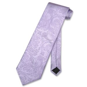 vesuvio napoli necktie lavender purple color paisley design men's neck tie