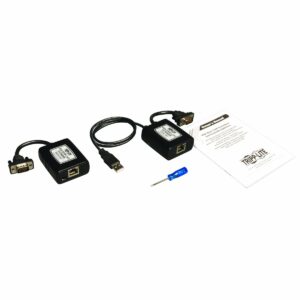 Tripp Lite VGA over Cat5 / Cat6 Extender, Transmitter and Receiver, USB Powered, 1920x1440 at 60Hz (B130-101-U) Black