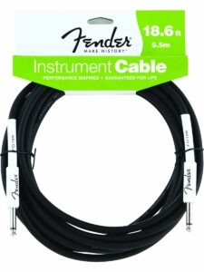 fender performance series instrument cables (straight-straight angle) for electric guitar, bass guitar, electric mandolin, pro audio